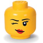 Rangement en forme de t�te de fille lego - petit (clin d'�il)