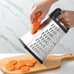 Mandoline à légumes et pommes de terre en acier inoxydable argent PRIMELINE