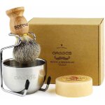 Rasierpinsel dachshaar mit rasierschale und pinselhalte klassische nassrasur rasierset luxus herren geschenk ...