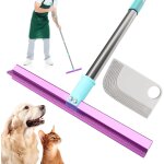 Râteau a tapis avec manche de 144, 8 cm de long pour enlever les poils de chien, double face, pousser ... Râteau a tapis avec manche de 144, 8 cm de long pour enlever les poils de chien, double face, pousser ...