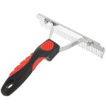 R�teau de toilettage durable avec manche en caoutchouc ¿ brosse de nettoyage efficace pour chevaux et ...