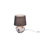Reality bay lampe de table moderne bay avec abat - jour rond conique gris