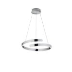 Reality parma plafonnier suspendu led moderne parma chrome 4000k