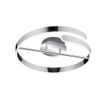 Reality parma semi - plafonnier led moderne parma chrome 4000k