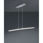 Reality spread plafonnier suspendu a 2 barres lumineuses spread modern chrome 4000k