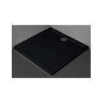 Receveur de douche carr novellini olympic noir 80x80 cm avec bonde h 4, 5cm - noir - noir - -