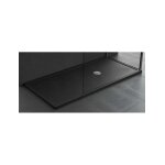 Receveur de douche plat novellini olympic plus noir 140x90 cm h 4, 5cm - noir - noir - -
