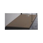 Receveur de douche recoupable novellini novomatt cappuccino 140x90 cm - marron - marron - -