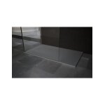 Receveur de douche recoupable novellini novosolid gris 140x90 cm - gris - gris - -