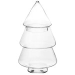 R�cipient en verre ferm�, bo�te � chocolats sapin de no�l 23 cm pour bonbons, d�corations de no�l, incolore ...