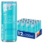Red bull iced vanilla berry sans sucre boisson energ�tique 12x250ml 3l energie rafra�chissante saveur ...