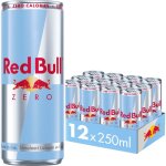 Red bull zero boissons energisantes sans sucre pack de 12 x 250 ml - total 3000 ml