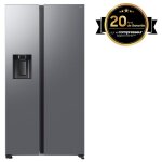 R�frig�rateur am�ricain samsung series 7 r�frig�rateur bespoke ai - am�ricain - platinum inox - metal ...