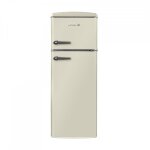 Rfrigrateur conglateur 2 portes retro arzy ljdd206cream 206 litres crme