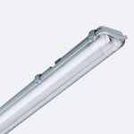 R�glette etanche 120 cm ip65 avec deux tubes led cristal 18w 140lm / w 4000k blanc neutre