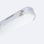 R�glette etanche led 120 cm 36w avec eclairage de secours ip65 blanc neutre 4000k