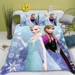La reine des neiges parure de lit elsa pour adolescents, en microfibre impression d, compos��e de housse ...