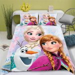 La reine des neiges parure de lit elsa pour adolescents, en microfibre impression d, compos��e de housse ...