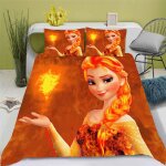La reine des neiges parure de lit, elsa parure de lit, pour adolescents, en microfibre, impression d, ...
