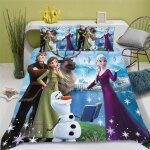 La reine des neiges parure de lit, elsa parure de lit, pour adolescents, en microfibre, impression d, ...