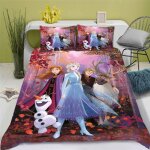 La reine des neiges parure de lit, elsa parure de lit, pour adolescents, en microfibre, impression d, ...