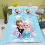 La reine des neiges parure de lit, elsa parure de lit, pour adolescents, en microfibre, impression d, ...
