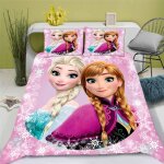 La reine des neiges parure de lit, elsa parure de lit, pour adolescents, en microfibre, impression d, ...