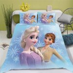 La reine des neiges - parure de lit elsa - pour adolescents - en microfibre - impression d - housse de ...