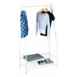 Relaxdays 4052025972646 porte - manteaux colonne blanc