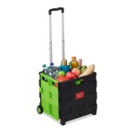 Relaxdays chariot de courses pliable poussette de march� poign�e t�l�scope pliable caddie