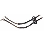 R�nes pour cheval lat�rales avec anneaux en caoutchouc karlslund 77x96 cm mixte noir
