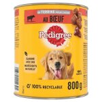 Repas pour chien - pedigree - 441487 - bo�tes en terrine - b?uf et carottes - 12 x 800g