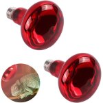 Reptile infrarouge lampe, 2 pi�ces chauffage de nuit ampoule, 150w ampoules chauffantes infrarouges, ...