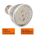 Reptile uva lampe led uv rversible, plein, tortue, lzard, salle, chauffage, ampoule, terrarium, eclairage, ...