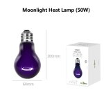 Reptizoo - veilleuse simule de source de lumire naturelle, lampe pour lzard, tortue, rtro - eclairage ...