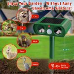 Repulsif chat exterieur solaire, rpulsif chat ultrason, repousse efficacement les chats, les oiseaux, ...