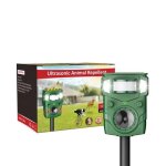 R�pulsif electronique a ultrasons et flash anti - nuisibles - port�e 8m - solaire / usb