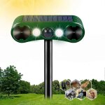R�pulsif a ultrasons pour chats, r�pulsif solaire pour chats, 2 modes, r�pulsif d'ext�rieur etanche avec ...