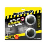 Rpulsif ultrasons rats et souris 2 pices - barrire a rongeurs
