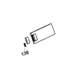 Ressort fermeture portillon (rep�re 138) r�frig�rateur cong�lateur (49023309 candy rosieres)
