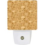 R�tro cr�ne graphiques plug - in led veilleuses du cr�puscule a l'aube pour salon chambre cuisine, squelette ...