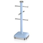 Retro porte - tasses 6 tasses, cuisine organiseur, stable, acier laqu�, vintage, , bleu, swan, swka1030bln ...