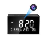 R�veil cam�ra espion hd 1080p d�tection de mouvement vision nocturne temp�rature + sd 128go yonis