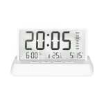 R�veil electronique led avec thermom�tre calendrier perp�tuel et alarme blanc yonis