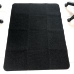 Rev�tement de sol pour parquet, tapis pour chaise de bureau, 20x90 cm le noir