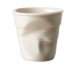Revol - gobelet espresso froissés 8 cl gris clair - gris Revol - gobelet espresso froissés 8 cl gris clair - gris