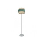 Reyes salon pied 1xe27 chrome / naturel - vert 160x40x40 cm