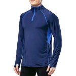 Rfcbc - hommes sports running actif t - shirts faire des exercices longue manche jersey avec pouce des ...