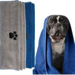 Rfvvv - 1 serviette de bain super absorbante en microfibre douce pour chien, chats et chiens, schage ...