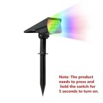 Projecteur solaire - rgb - ts - g2202 - ip65 - 5m - eclairage d'ext�rieur